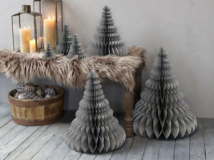 Budget 🔥 The Grey Works | Life & Style 🎄 Christmas Sale Paper 🎄 Christmas Tree In Grey Small ⭐ 4 The Grey Works | Life & Style Christmas Sale Paper Christmas Tree In Grey Small
