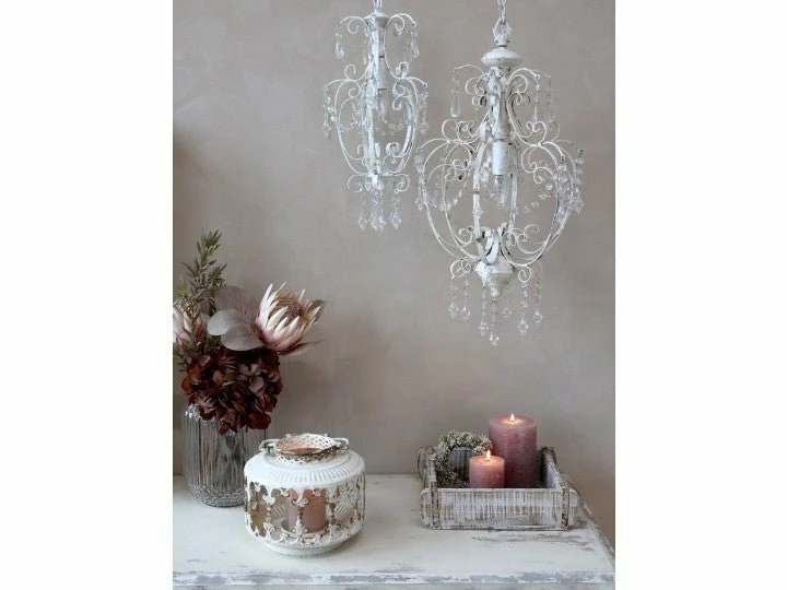 Outlet π The Grey Works Lighting Petite Liberty Vintage Style Chandelier In White π 3 The Grey Works Lighting Petite Liberty Vintage Style Chandelier In White