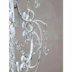 Outlet π The Grey Works Lighting Petite Liberty Vintage Style Chandelier In White π 13 The Grey Works Lighting Petite Liberty Vintage Style Chandelier In White