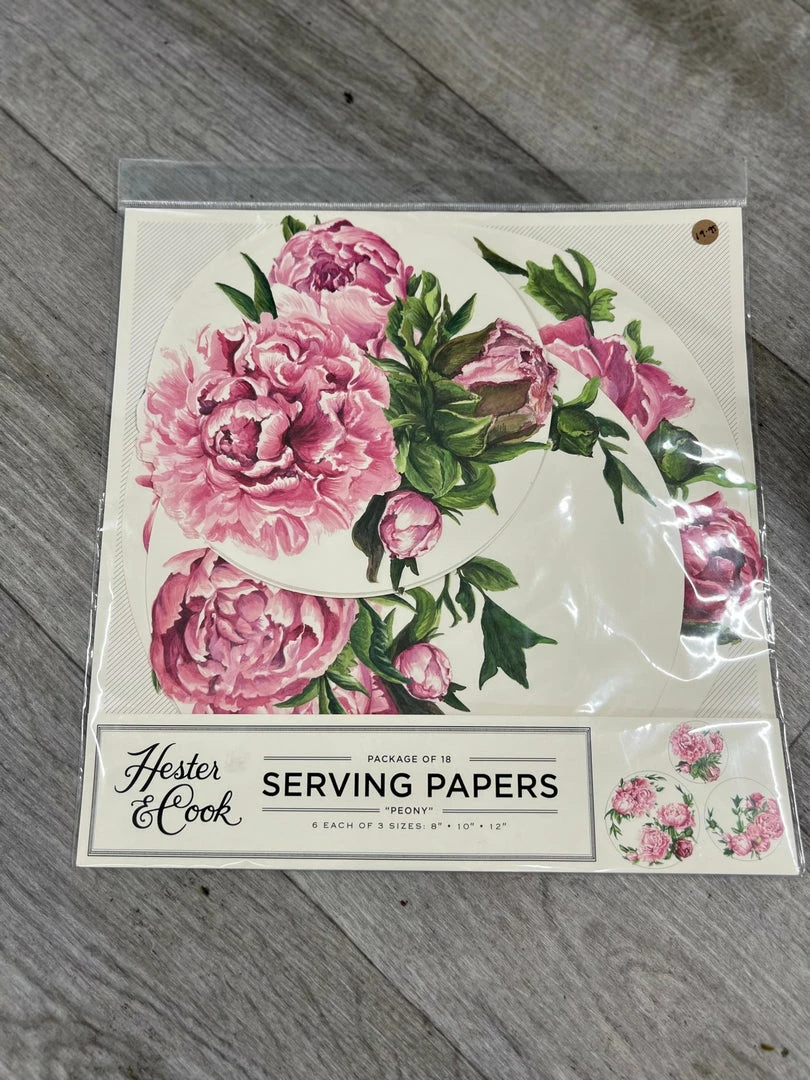 Promo ❤️ Hester & Cook Placemats Pink Peony Paper Serving Papers-18 Sheets Per Pack ⌛ 5 Hester & Cook Placemats Pink Peony Paper Serving Papers-18 Sheets Per Pack