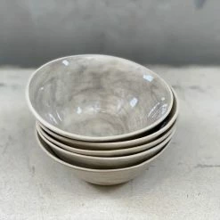 Wonki Ware Pudding Bowl In Warm Grey Wash Bowls