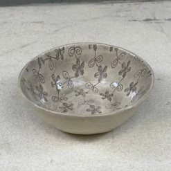 Wonki Ware Ramekin Little Dish In Warm Grey Mixed Patterns Homewares