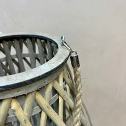 The Grey Works | Life & Style Rattan Braided Lantern Large Candle Holders