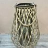 The Grey Works | Life & Style Rattan Braided Lantern Large Candle Holders