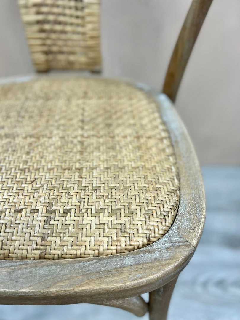Wholesale ๐ The Grey Works Rattan French Style Chair With Rounded Back ๐ฅ 7 The Grey Works Rattan French Style Chair With Rounded Back