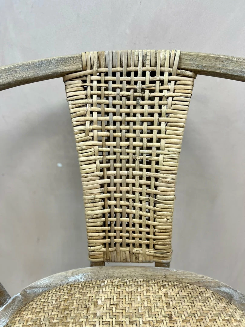 Wholesale ๐ The Grey Works Rattan French Style Chair With Rounded Back ๐ฅ 6 The Grey Works Rattan French Style Chair With Rounded Back