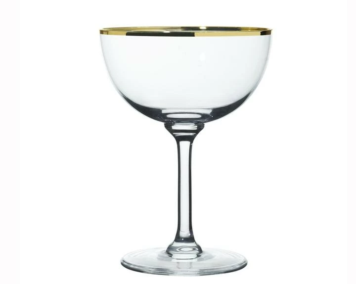 Discount ๐ The Vintage List Homewares Set Of Six Crystal Champagne Saucers With Gold Rim Design ๐ฅ 6 The Vintage List Homewares Set Of Six Crystal Champagne Saucers With Gold Rim Design