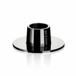 Ester & Erik Candles Shiny Black Stainless Steel Candle Holder