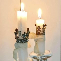 The Grey Works Christmas Sale Small Deco Crowns With Adornment -Set Of Six