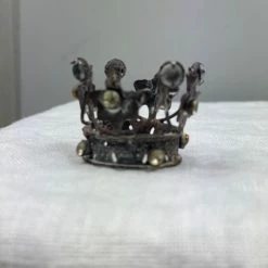 The Grey Works Christmas Sale Small Deco Crowns With Adornment -Set Of Six