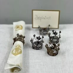 The Grey Works Christmas Sale Small Deco Crowns With Adornment -Set Of Six