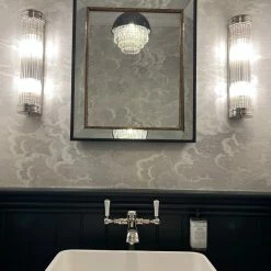 The Grey Works Sylvie Black And Gold Decorative Mirror