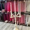 The Grey Works French Style Tall Metal Candelabra With 4 Arms Homewares