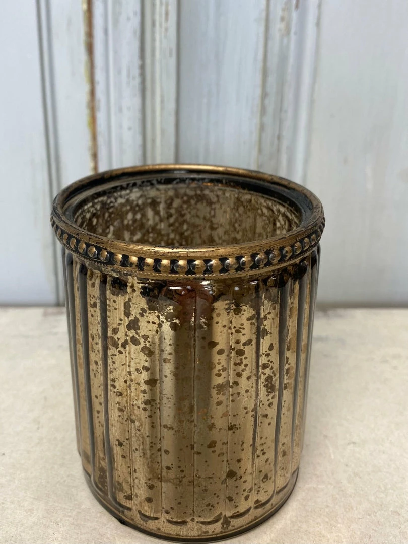 Best Pirce โ The Grey Works Tea-Light Lantern In Mercurised Amber Glass With A Copper Beaded Rim ๐ 3 The Grey Works Tea-Light Lantern In Mercurised Amber Glass With A Copper Beaded Rim