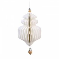 The Grey Works | Life & Style Christmas Sale Tiered Paper Christmas Decoration With Wooden Bead