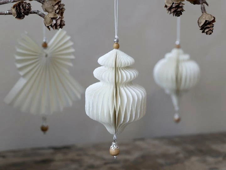 Cheapest ✨ The Grey Works | Life & Style 🎅 Christmas Sale Tiered Paper 🎅 Christmas Decoration With Wooden Bead 👍 3 The Grey Works | Life & Style Christmas Sale Tiered Paper Christmas Decoration With Wooden Bead