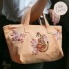 Budget 🔔 Elizabeth Scarlett Accessories Tiger Apricot Velvet Day Bag ⭐ 1 Elizabeth Scarlett Accessories Tiger Apricot Velvet Day Bag