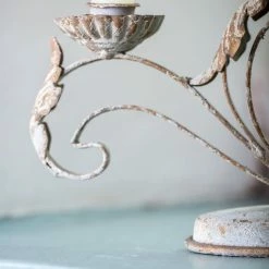 The Grey Works Tivoli French Vintage Style Candelabra Homewares