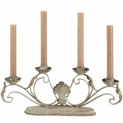 The Grey Works Tivoli French Vintage Style Candelabra Homewares