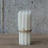 The Grey Works Dinner Candles Very Slim Candles Bundle Of 8 Cream