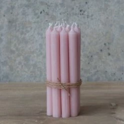 The Grey Works Very Slim Candles Bundle Of 8 Pink Dinner Candles