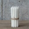 The Grey Works Very Slim Candles Bundle Of 8 White Dinner Candles