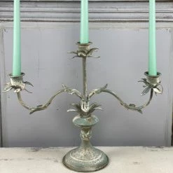 The Grey Works Lotus French Style Candelabra With 3 Arms