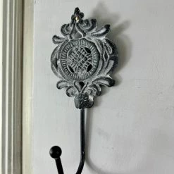 The Grey Works Vintage Style Coat Hook Antique Grey Homewares