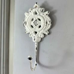 The Grey Works Vintage Style Coat Hook - Cream