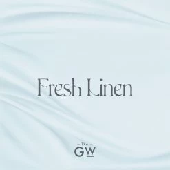 The Grey Works White Glass Scented Candle In Fresh Linen