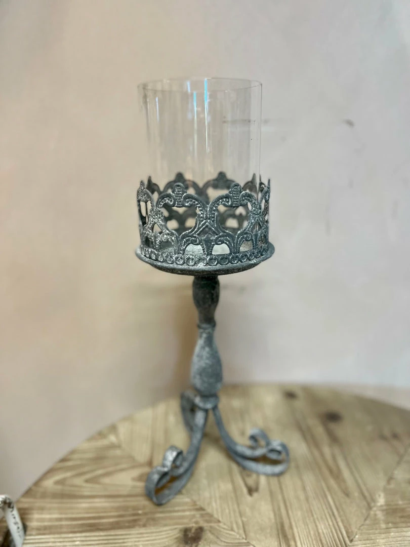 Discount βοΈ The Grey Works Candles Zinc Candle Holder With Glass Votive - Large 𧨠3 The Grey Works Candles Zinc Candle Holder With Glass Votive - Large