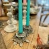 The Grey Works Zinc Flower Candle Holder Homewares